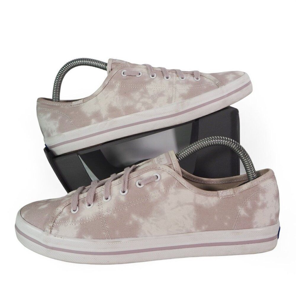 Keds Kickstart Tie Dye Canvas Casual Lace-up Sneakers Lilac WF65649 Women's 9.5